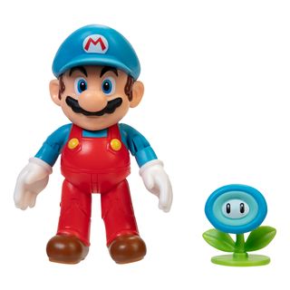 JAKKS PACIFIC Super Mario: Eis-Mario mit Eisblume - Sammelfigur (Mehrfarbig)