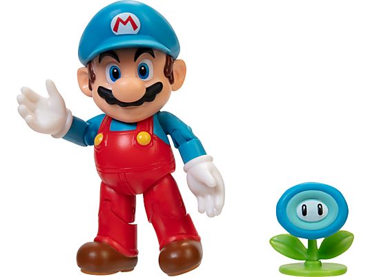JAKKS PACIFIC Super Mario: Eis-Mario mit Eisblume - Sammelfigur (Mehrfarbig)