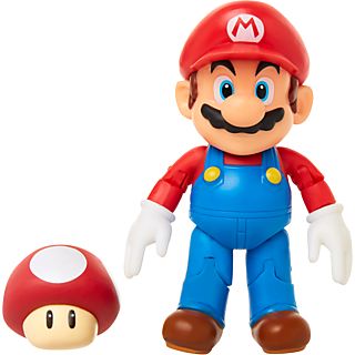 JAKKS PACIFIC Super Mario: Mario con Super fungo - Figure collettive (Multicolore)
