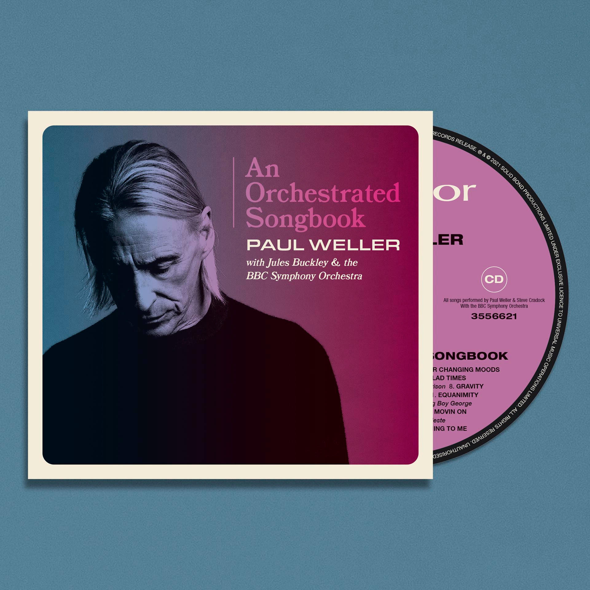 Pochette d'album CD avec Paul Weller, du texte et le logo du BBC Symphony Orchestra.