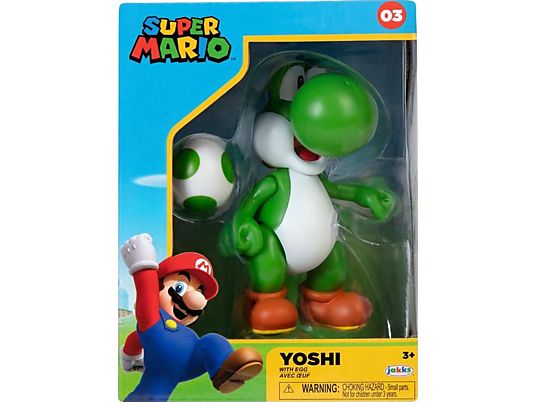 JAKKS PACIFIC Super Mario : Yoshi avec Oeuf - Figure collective (Multicolore)