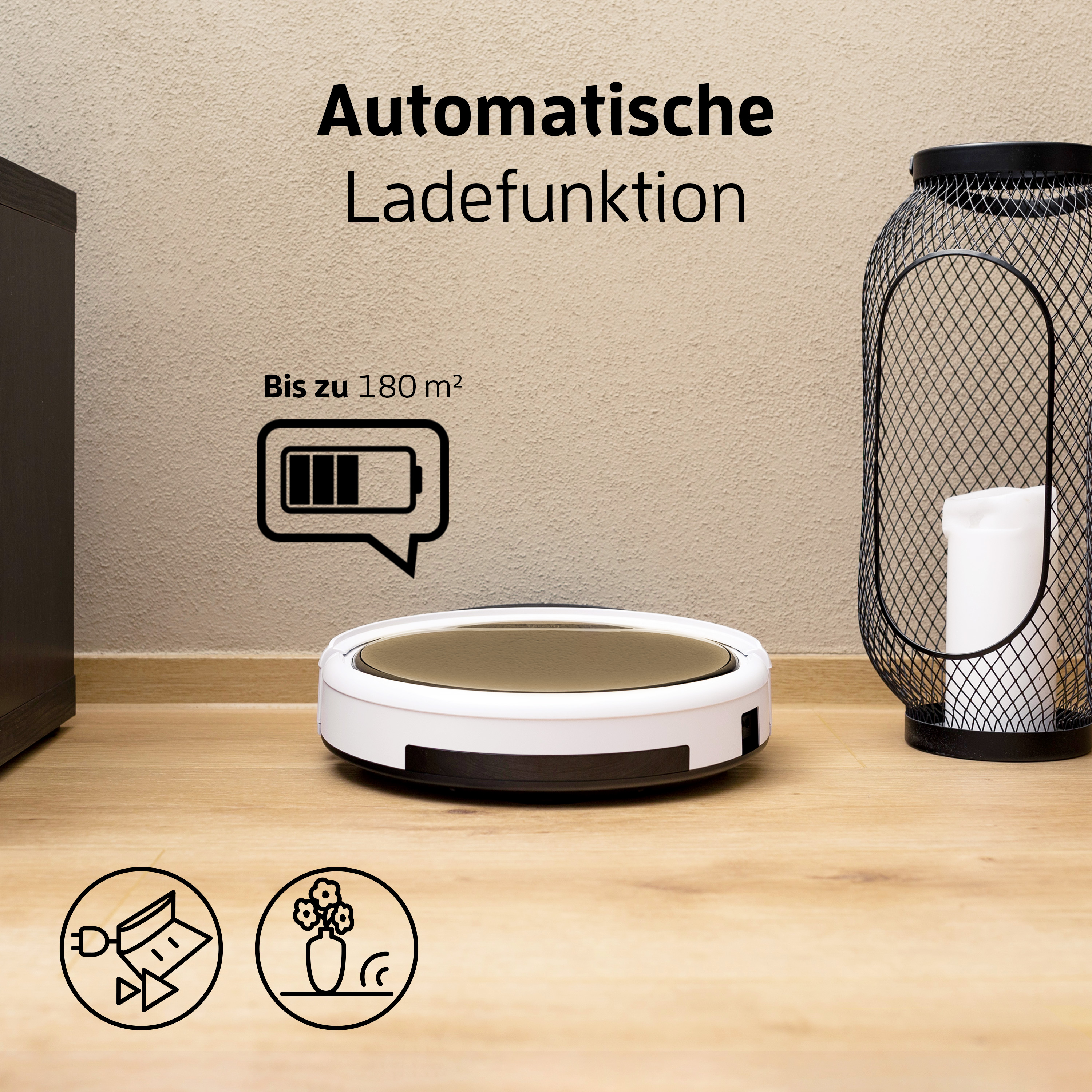 ZACO V5X Saug-/Wischroboter (Luxury Gold , Laufzeit: bis zu 120 min)