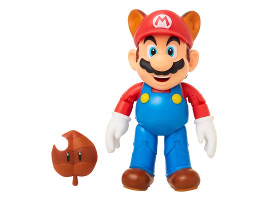 JAKKS PACIFIC Super Mario: Mario procione con Super foglia - Figure collettive (Multicolore)