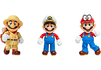 JAKKS PACIFIC Super Mario Odyssey  - Paquet de 3 - Figure collective (Multicolore)