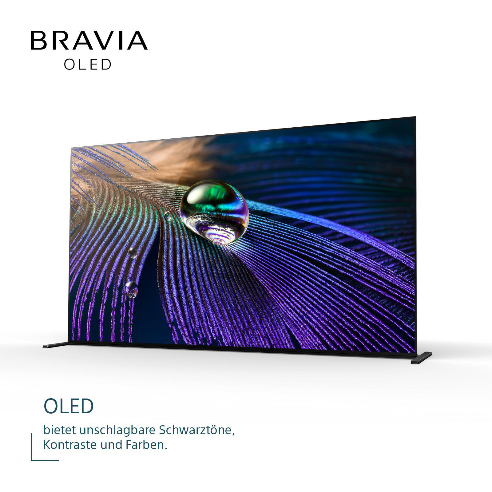 SONY XR-55A90J OLED TV (Flat, 55 Zoll / 139 cm, OLED 4K, SMART TV, Google TV)
