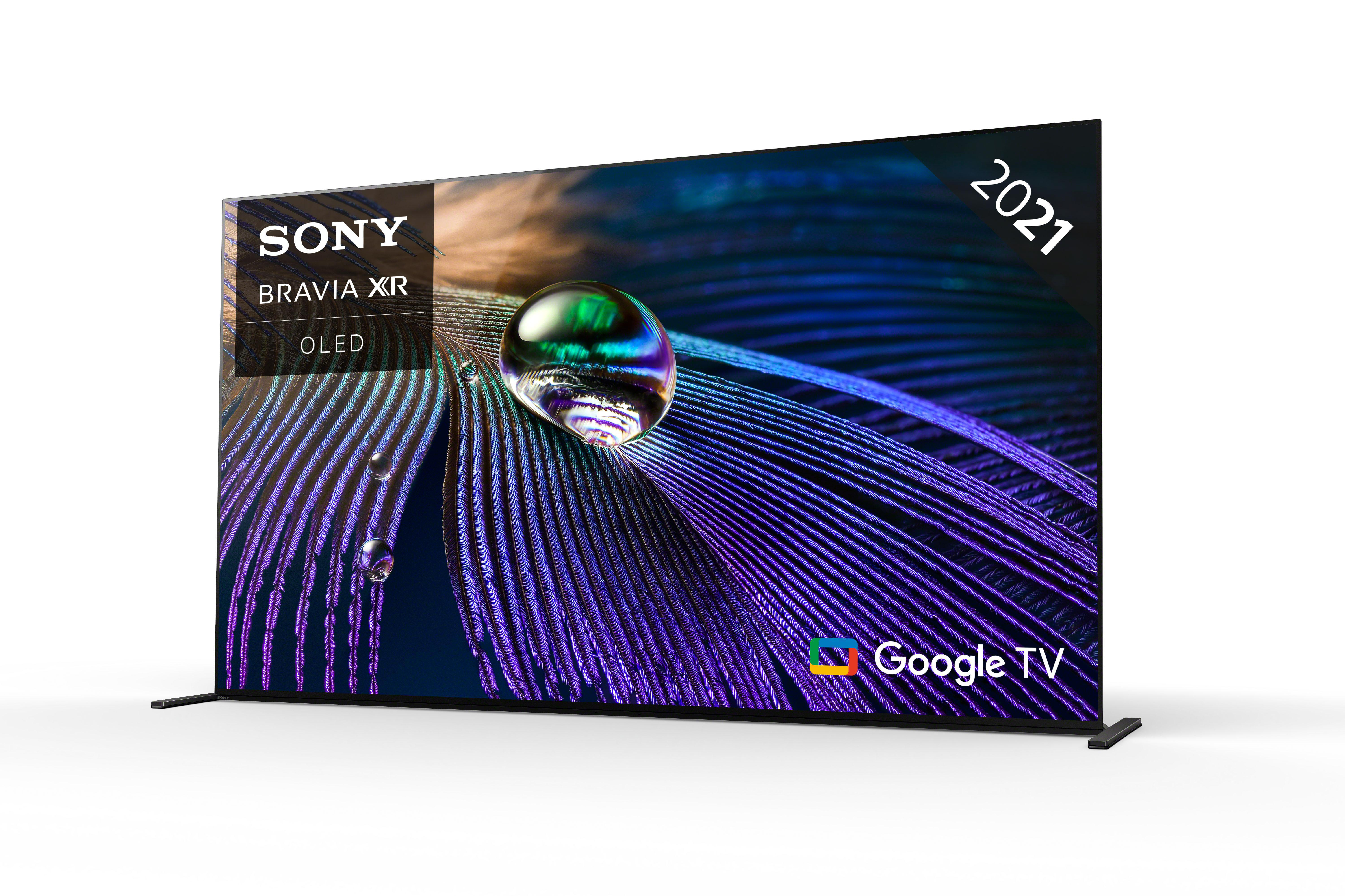 SONY XR-55A90J OLED TV (Flat, 55 Zoll / 139 cm, OLED 4K, SMART TV, Google TV)