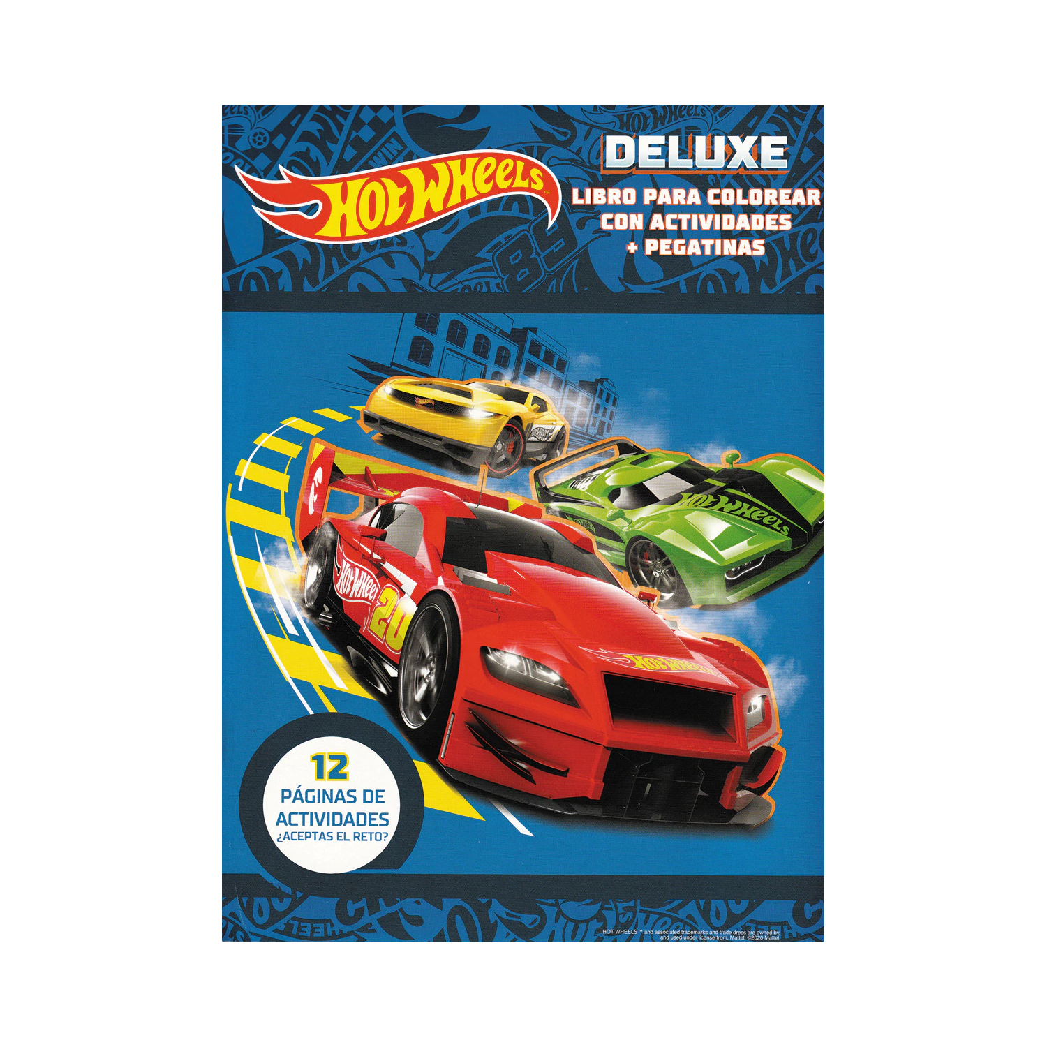 Libro Para Colorear Con Actividades + Pegatinas (Ed. Deluxe) - HotWheels