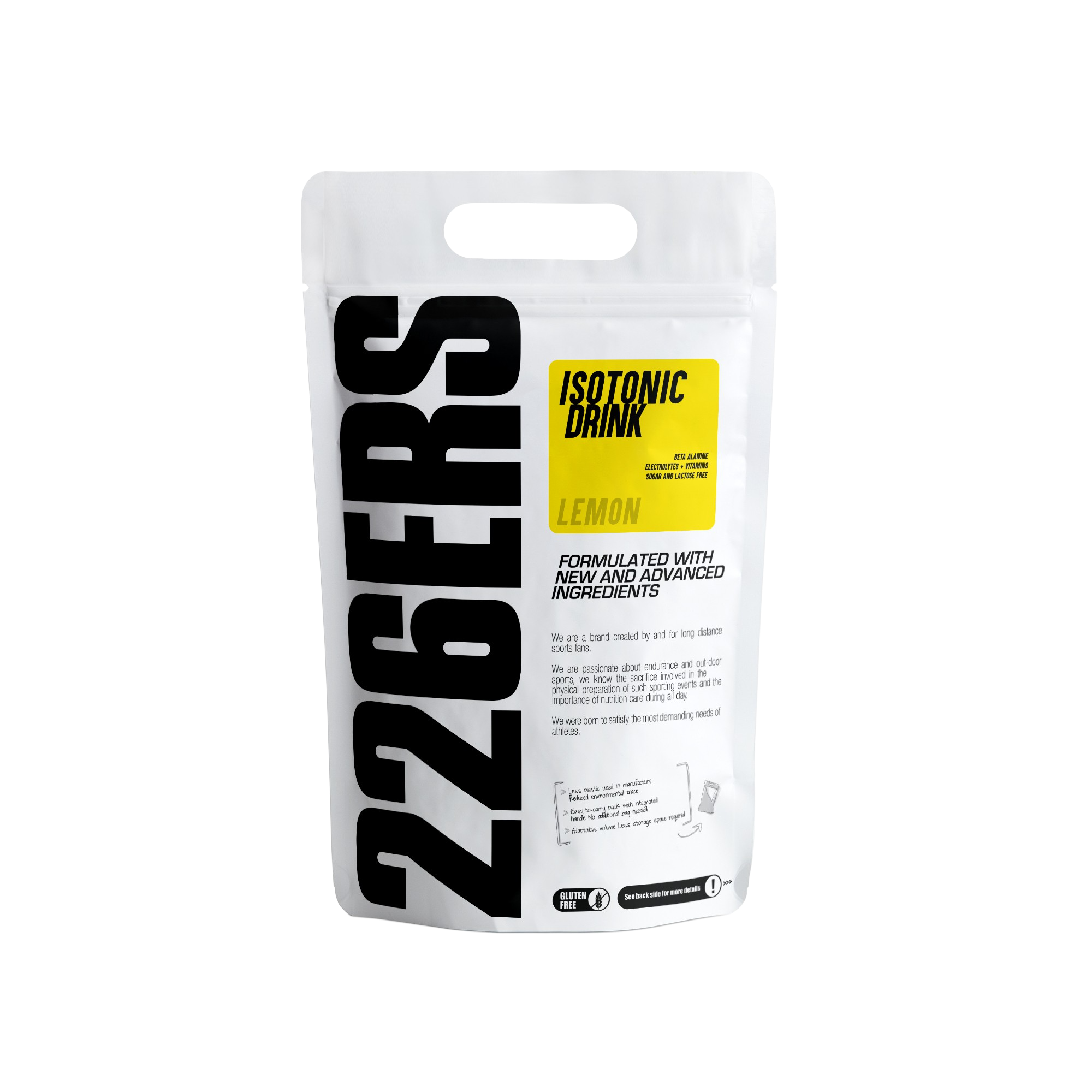 226ers Isotonic Drink bebida para hidratación recarga sales minerales con vitaminas y betaalanina sin gluten deportiva 1 kg suplemento alimenticio 226 vegano