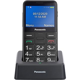 Teléfono - Panasonic KX-TU155, Con Botones Físicos, 2.4", TFT LCD, Bluetooth, Linterna LED, Negro