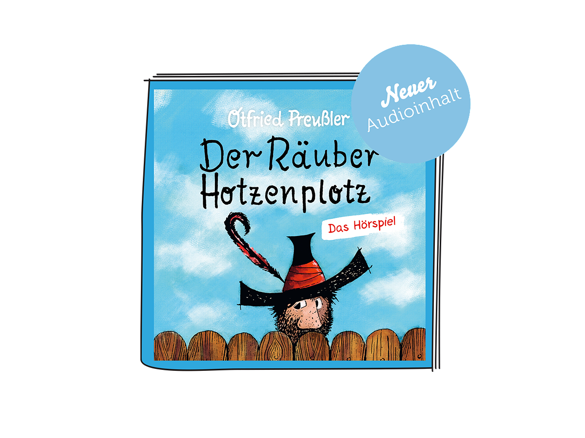 Buchcover des Cartoons 'Der Räuber Hotzenplotz' mit dem Namen des Autors.