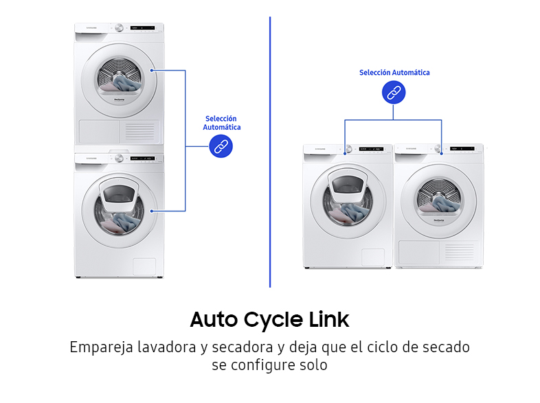 Lavadora carga frontal - Samsung WW10T554DTW/S3, 10,5 Kg, AddWash, 23 programas, EcoBubble,  Blanco