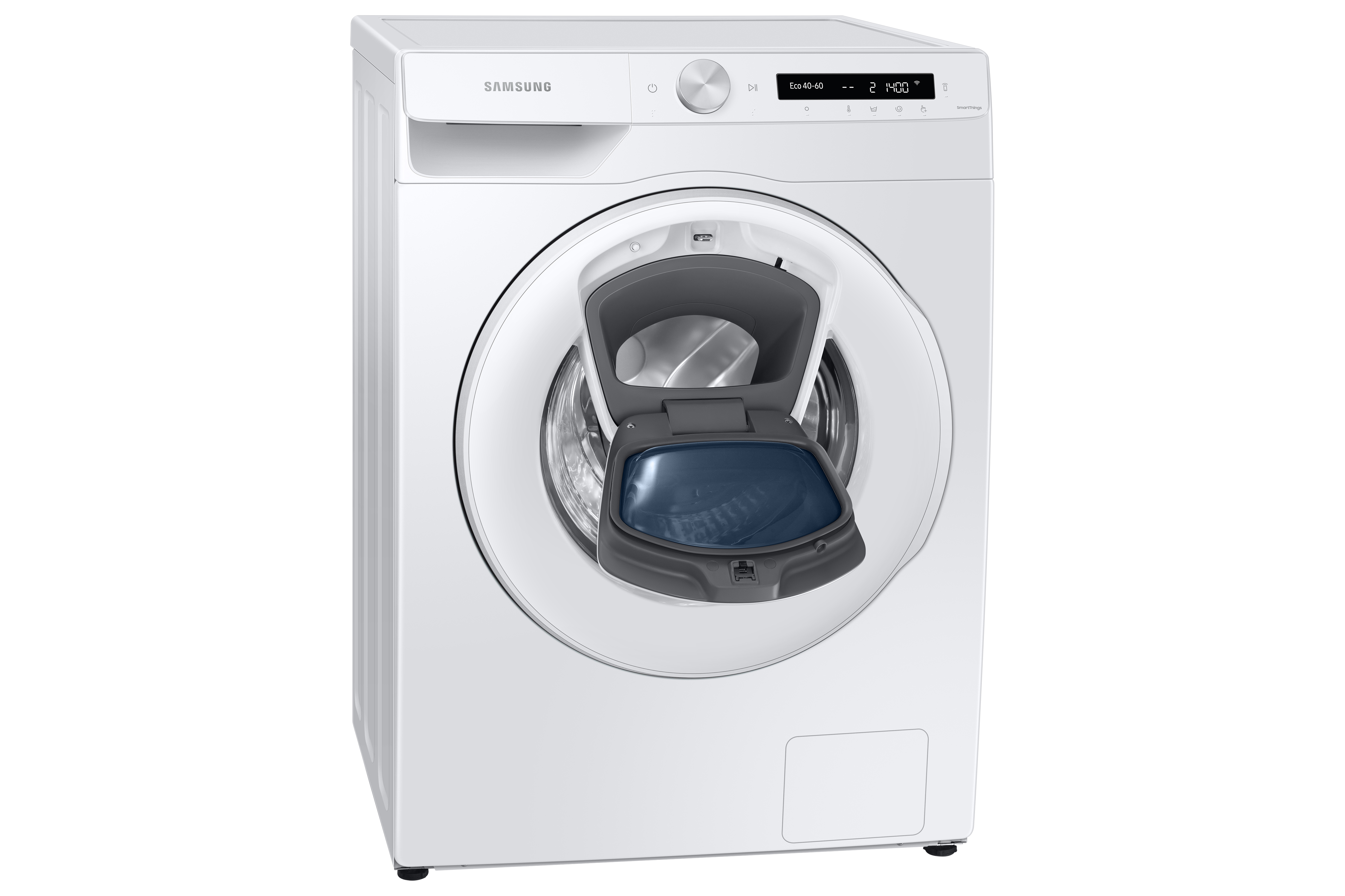 Lavadora carga frontal - Samsung WW10T554DTW/S3, 10,5 Kg, AddWash, 23 programas, EcoBubble,  Blanco