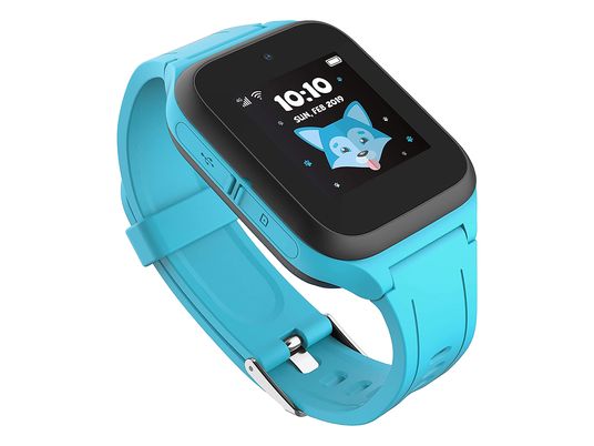 TCL Movetime Family Watch MT40X - Smartwatch per bambini (Larghezza: 18 mm, Silicone, Blu/Nero)