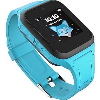 TCL Montre familiale Movetime MT40X - Montre intelligente pour enfants (Largeur : 18 mm, Silicone, Bleu/Noir)