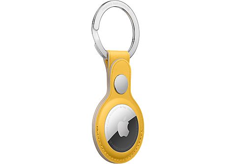 APPLE MM063ZM/A AIRTAG LEATHER KEY RING Schlüsselanhänger Meyer Lemon |  MediaMarkt