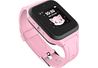 TCL Movetime Family Watch MT40X - Smartwatch per bambini (Larghezza: 18 mm, Silicone, Rose/Nero)