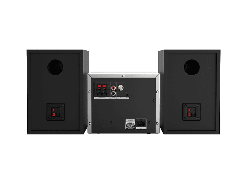 GRUNDIG CMS 4200 BT DAB+ Kompaktanlagen (Silber (Bedienteil), Schwarz (Lautsprecher))