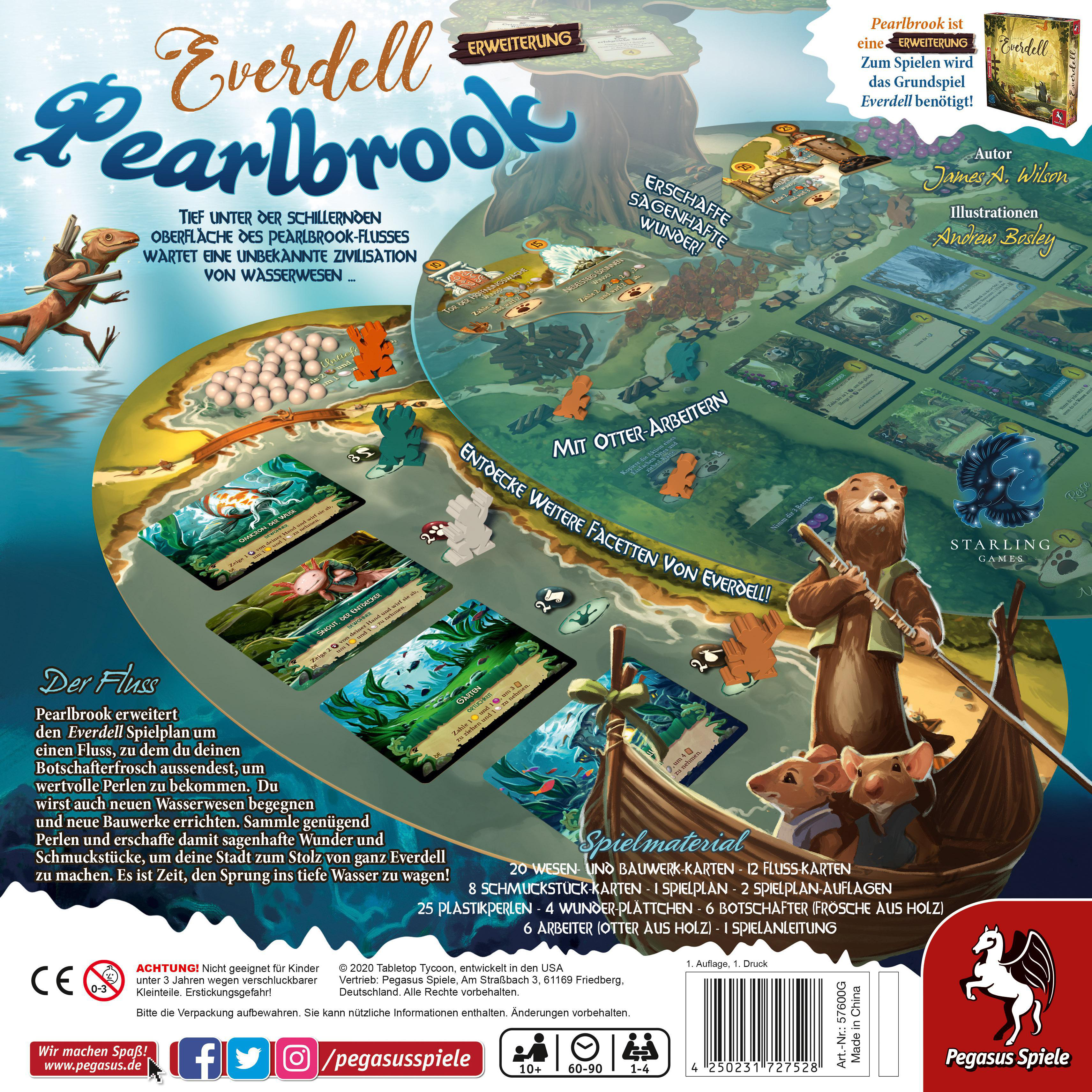 PEGASUS SPIELE Everdell: Pearlbrook (deutsche Ausgabe) Brettspiel Mehrfarbig