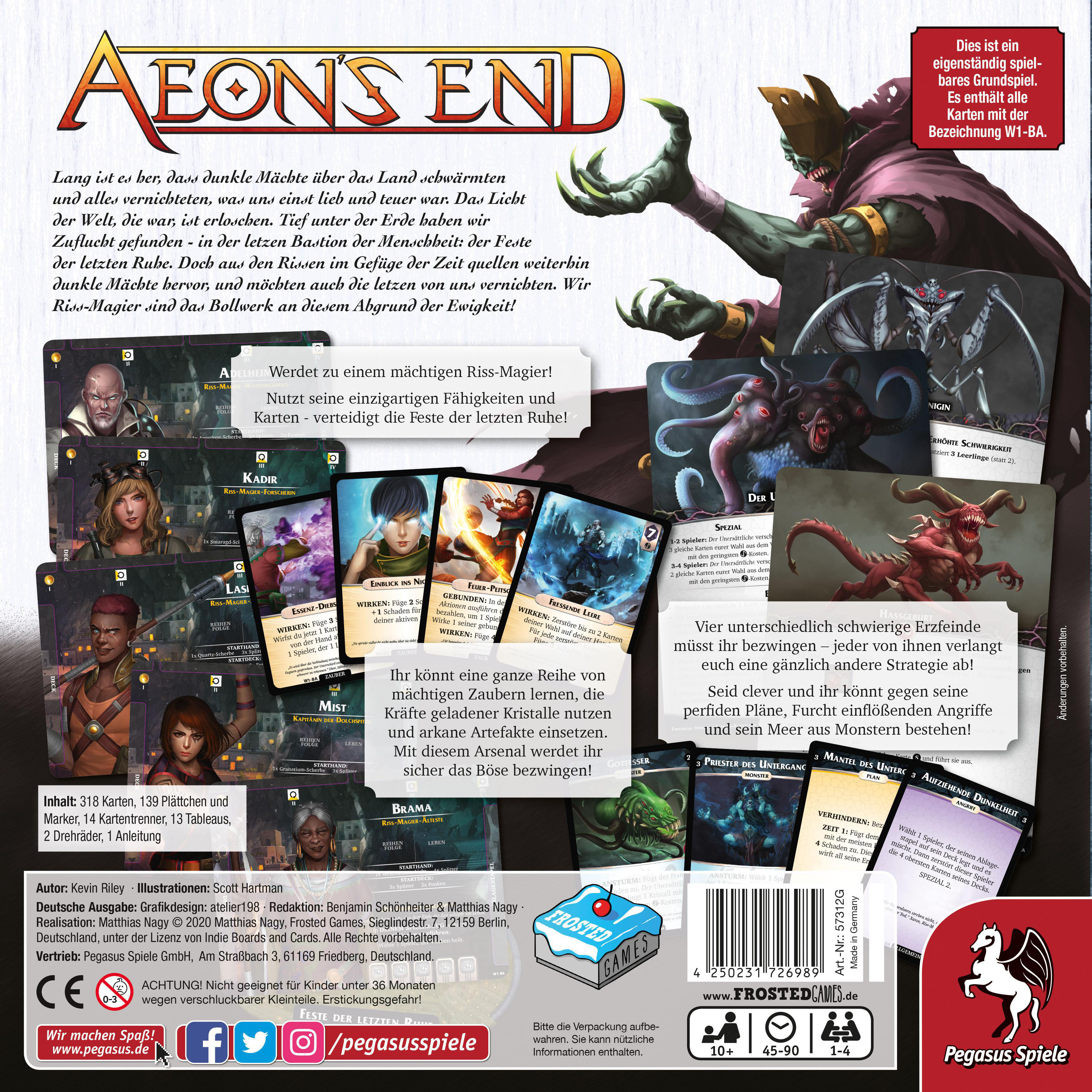 PEGASUS SPIELE Aeons End (Frosted Games) Brettspiel Mehrfarbig