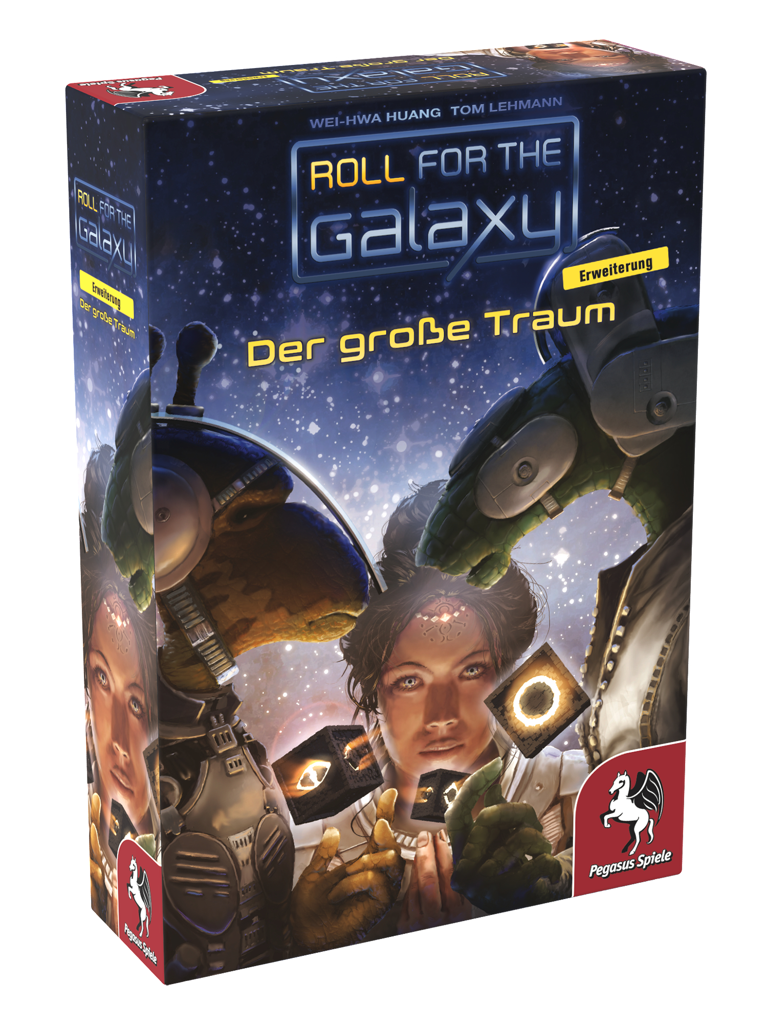 Pegasus Spiele Roll For The Galaxy – Deutsch, Würfel-Aufbauspiel Für 2-5 Spieler, 30-75 Minuten