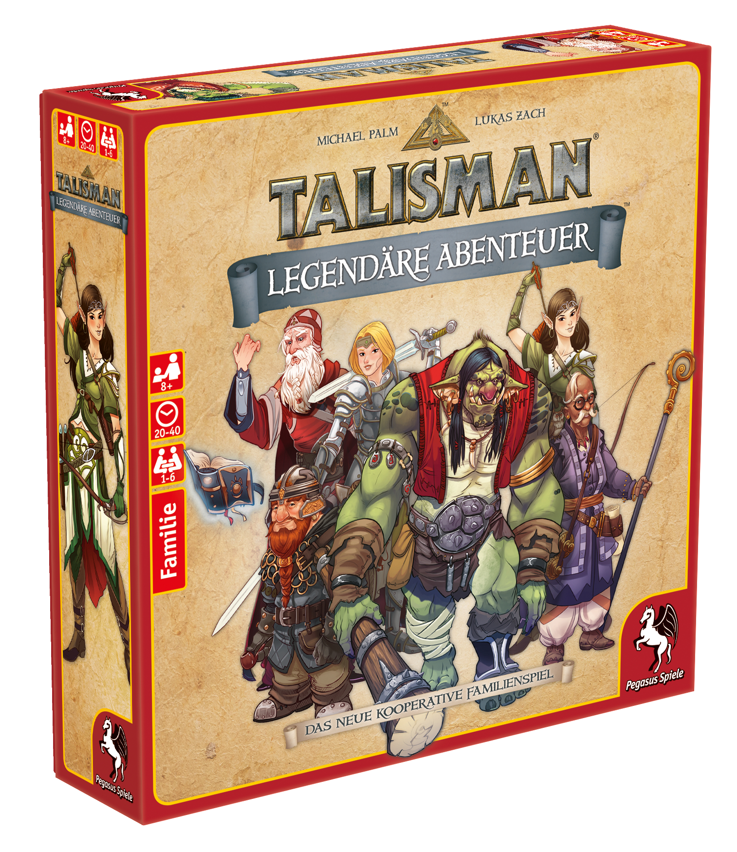 PEGASUS SPIELE Talisman - Legendäre Abenteuer Brettspiel Mehrfarbig