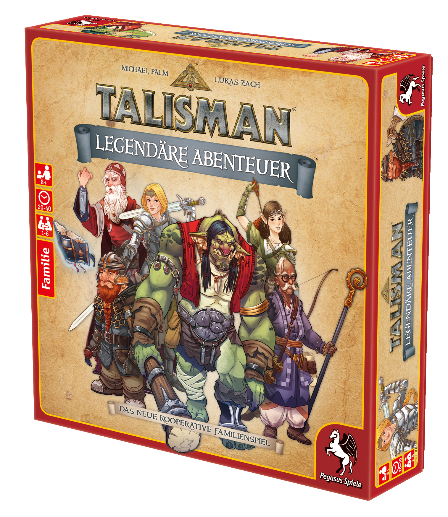 PEGASUS SPIELE Talisman - Legendäre Abenteuer Brettspiel Mehrfarbig