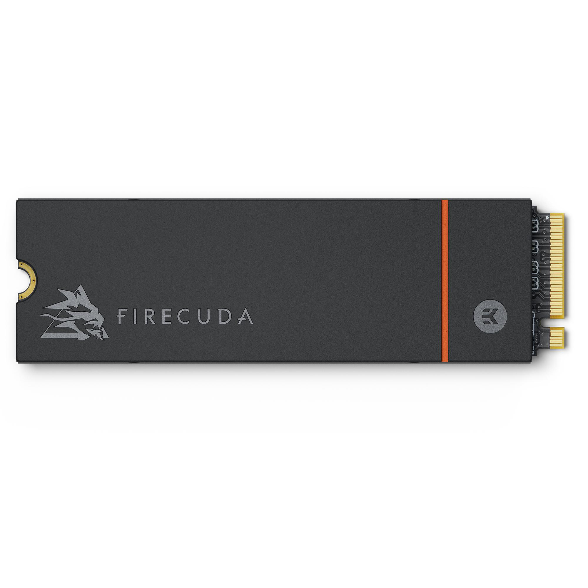 SEAGATE Firecuda 530 NVMe mit Kühlkörper, kompatibel mit PS5 Festplatte Retail, 2 TB SSD M.2 via PCIe, intern