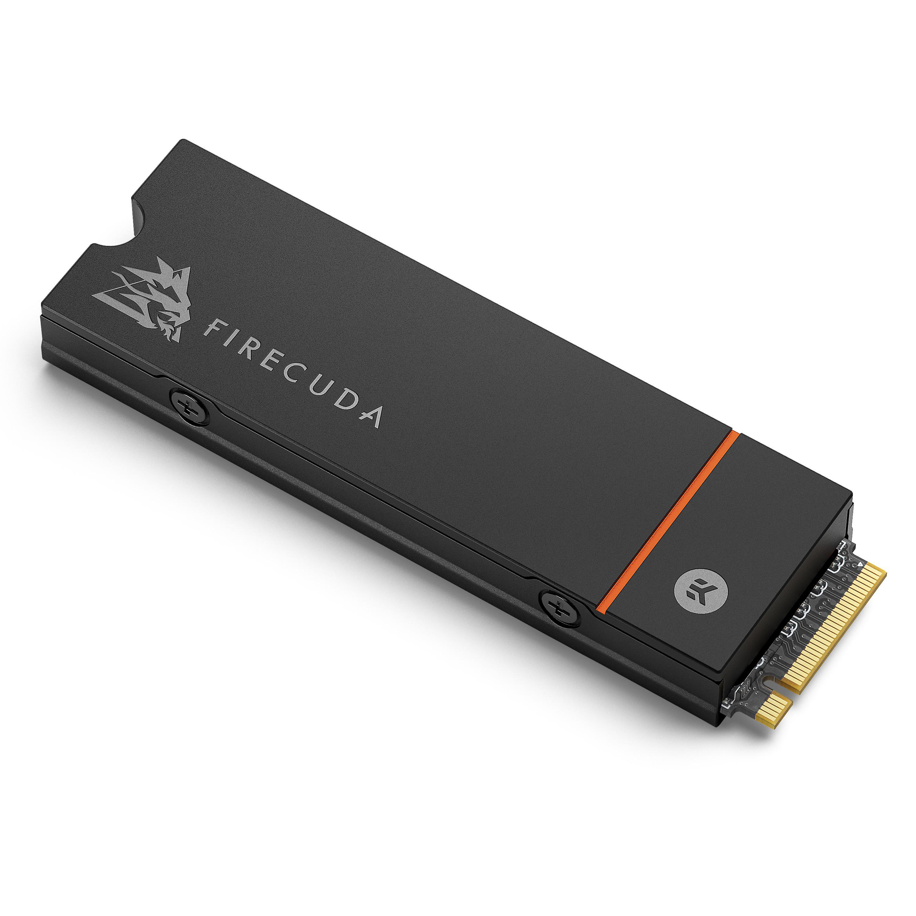 SEAGATE Firecuda 530 NVMe mit Kühlkörper, kompatibel mit PS5 Festplatte Retail, 2 TB SSD M.2 via PCIe, intern