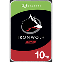 SEAGATE 10TB Festplatte IronWolf NAS HDD +Rescue, 3.5 Zoll, 7200rpm, 256MB Cache, Silber