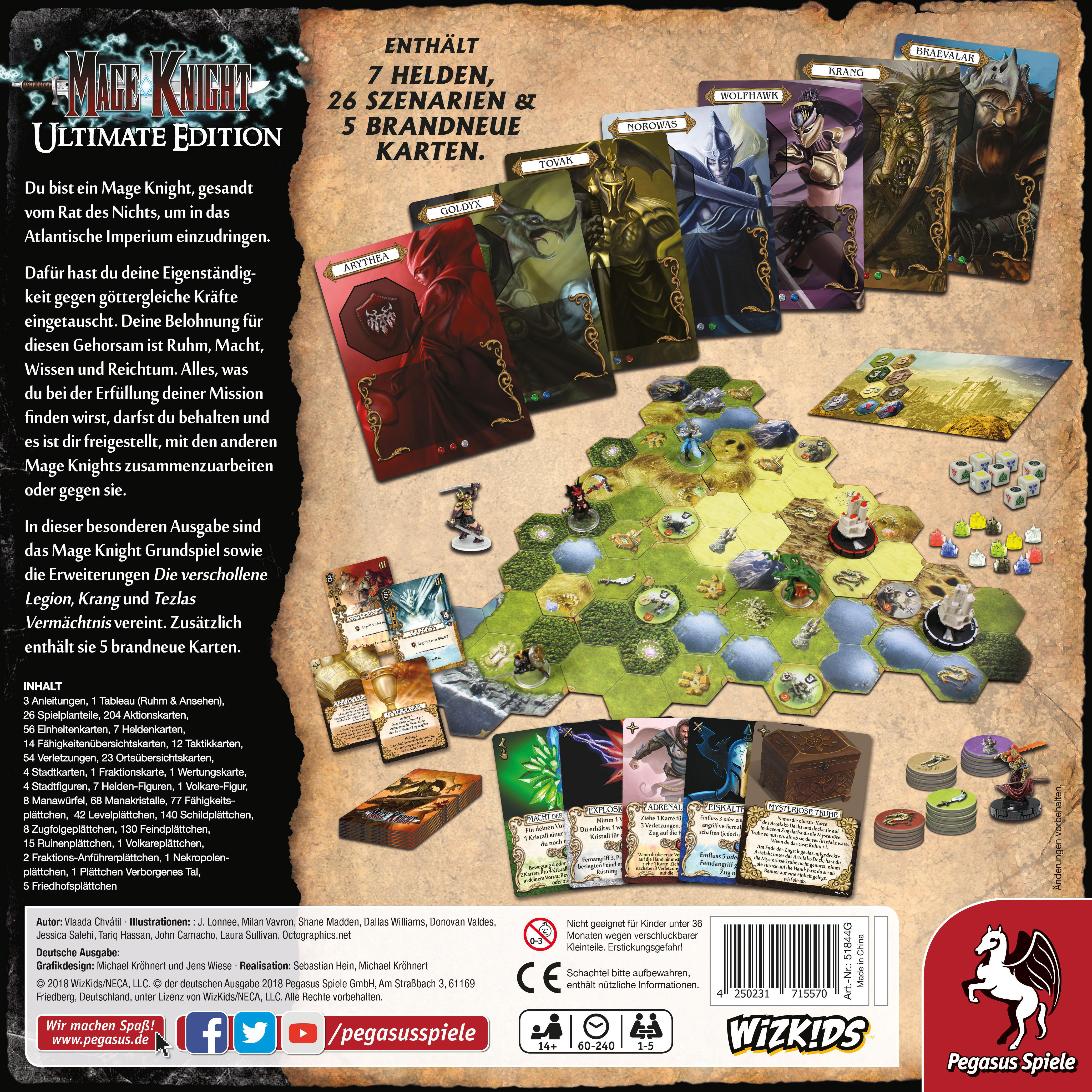 PEGASUS SPIELE Mage Knight - Ultimate Edition Brettspiel Mehrfarbig