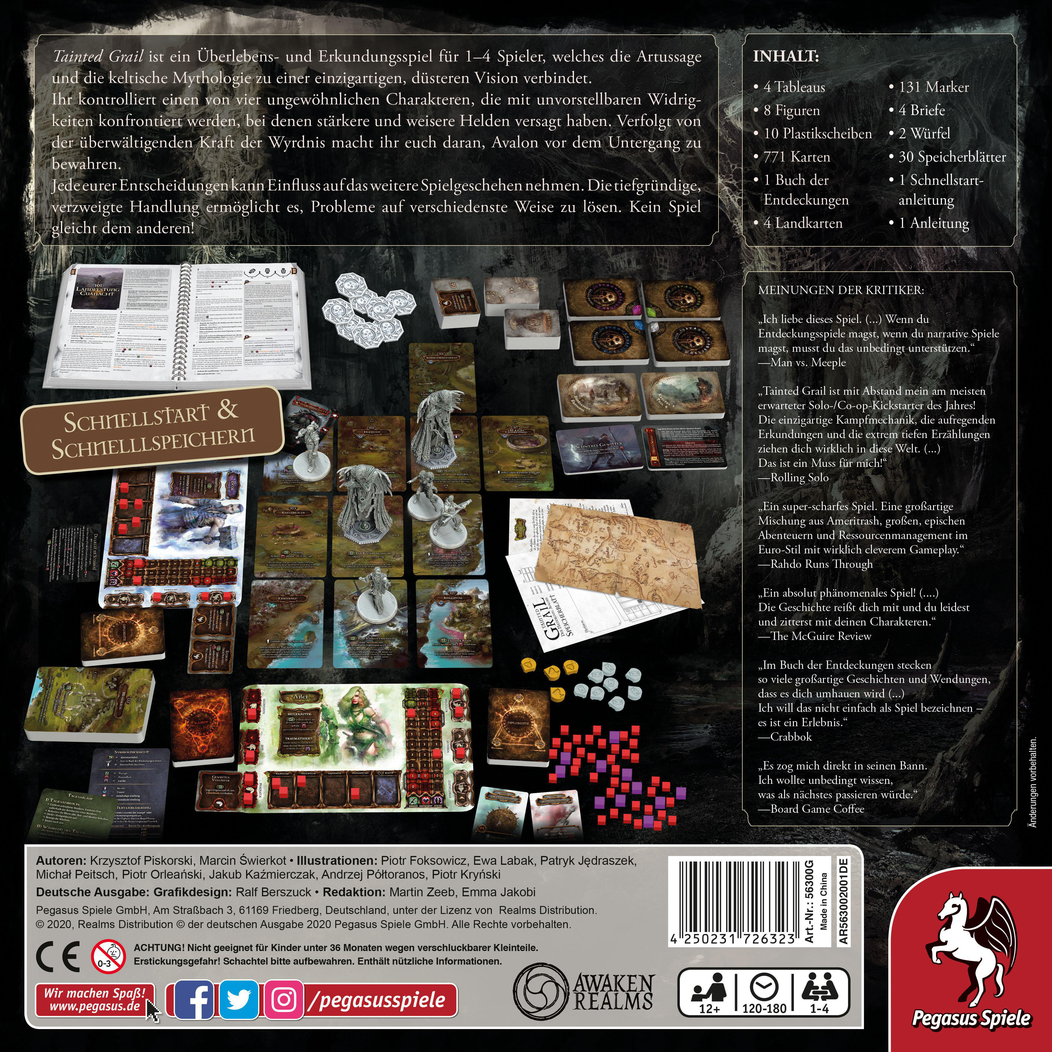 PEGASUS SPIELE Tainted Grail (deutsche Ausgabe) Brettspiel Mehrfarbig