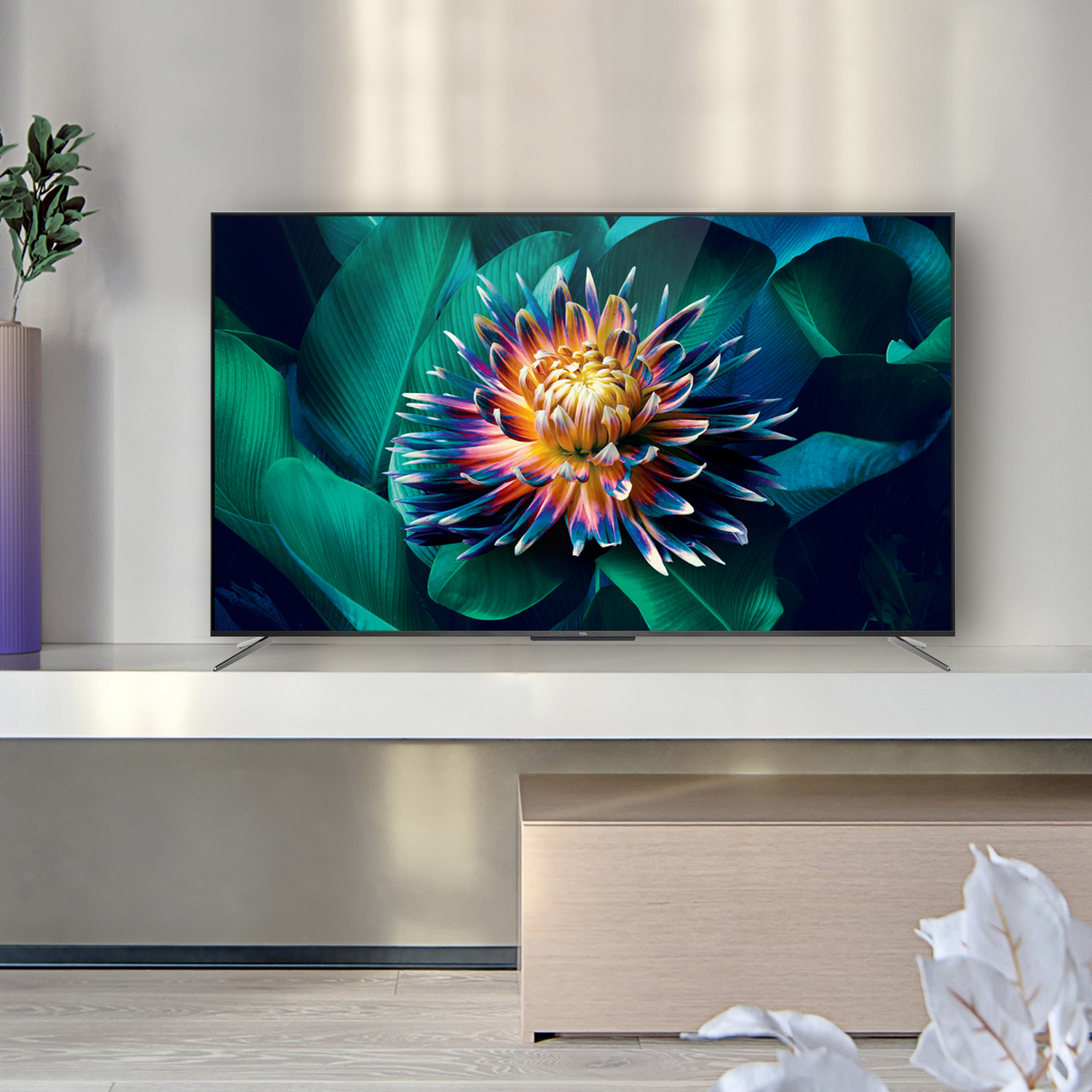 TV QLED 50" - TCL 50C715, Smart TV 4K UHD, AndroidTV, Dolby Atmos, HDR10+, Google Assistant integrado