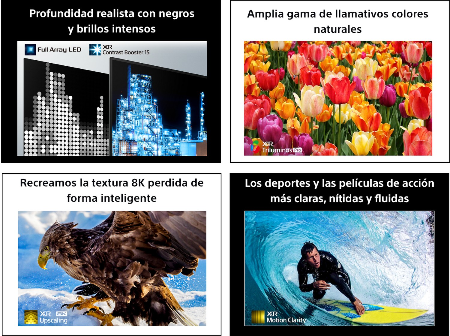 TV LED 75" - Sony 75Z9J, Bravia XR, 8K HDR, Google TV (Smart TV), 4K 120 Hz, Dolby Atmos-Vision, IA, Negro