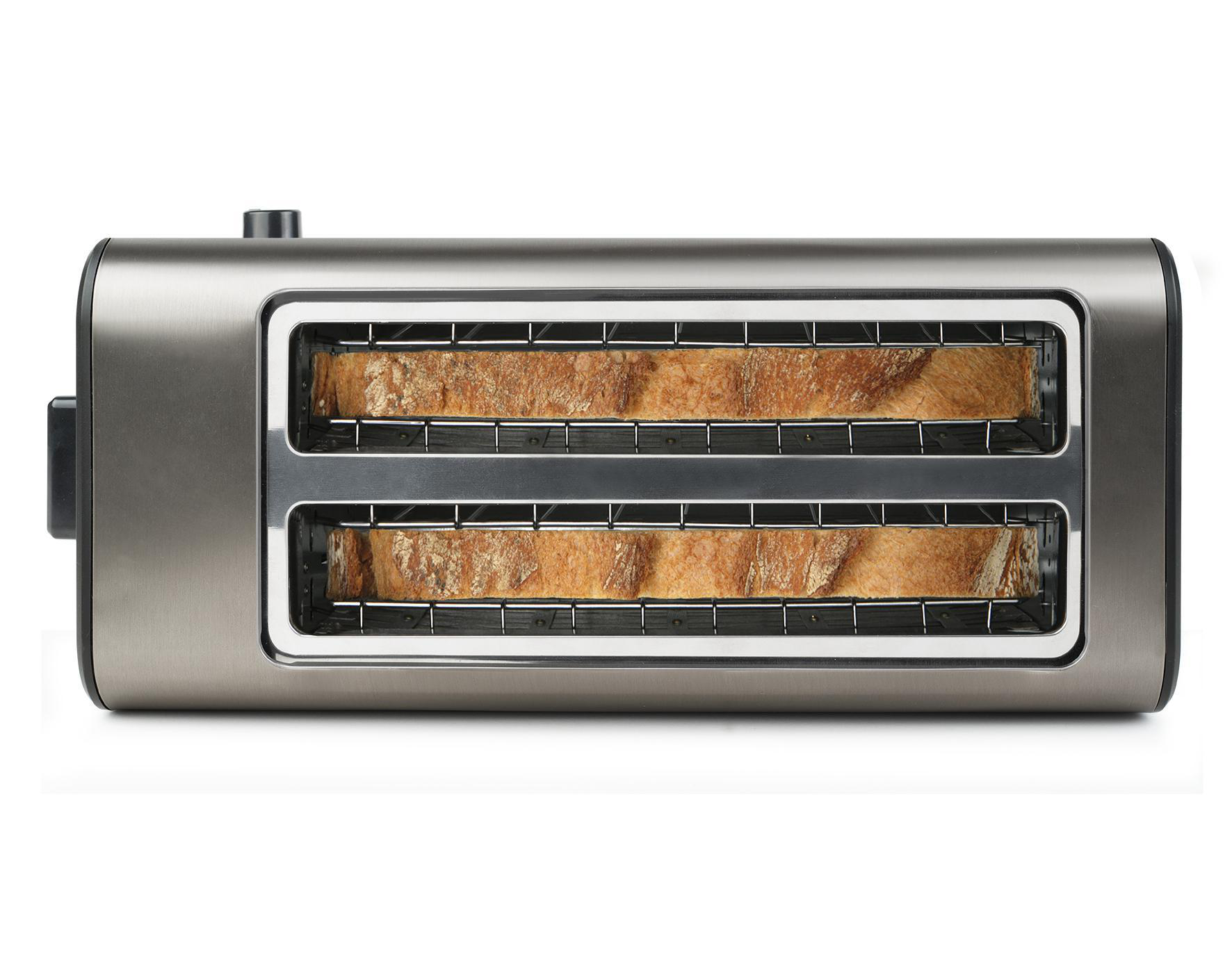 BLACK+DECKER BXTO1500E Toaster Edelstahl/Schwarz (1500 Watt, Schlitze: 2)