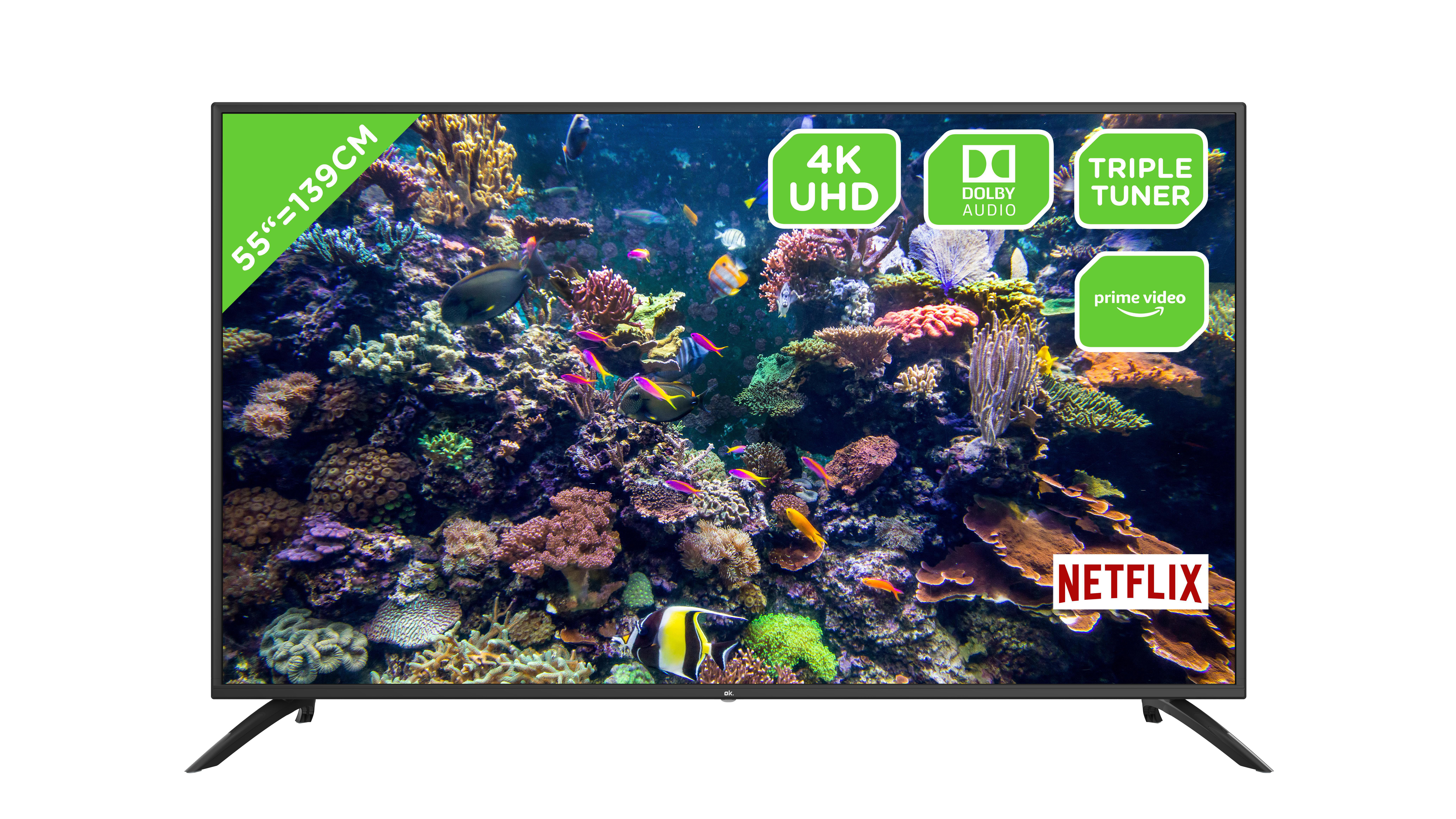 OK. ODL 55851UC-TIB UHD Smart TV (Flat, 55 Zoll / 139 cm, UHD 4K, SMART TV, Linux)