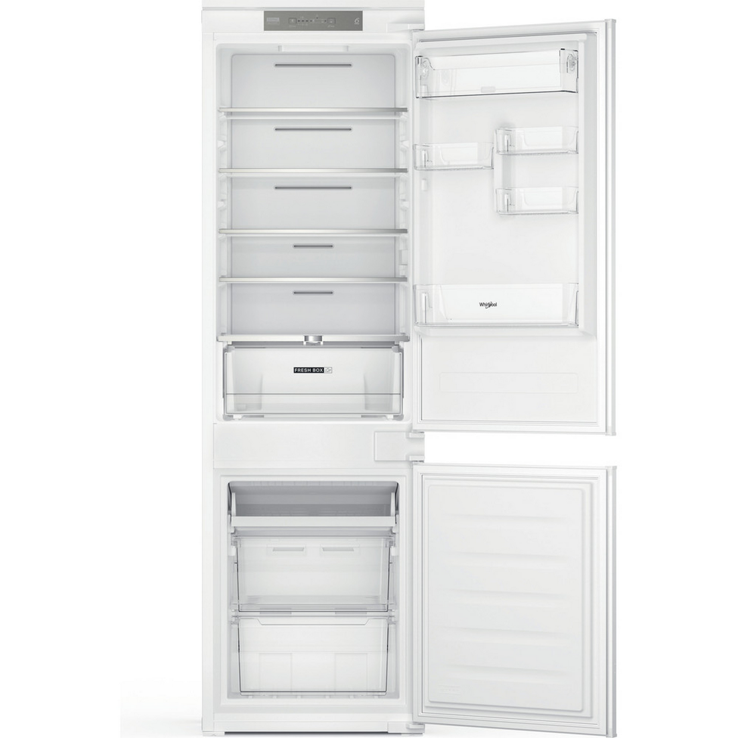 Frigorífico combi - Whirlpool WHC18 T311, Integrable, 250 l, No Frost, 177 cm, Blanco