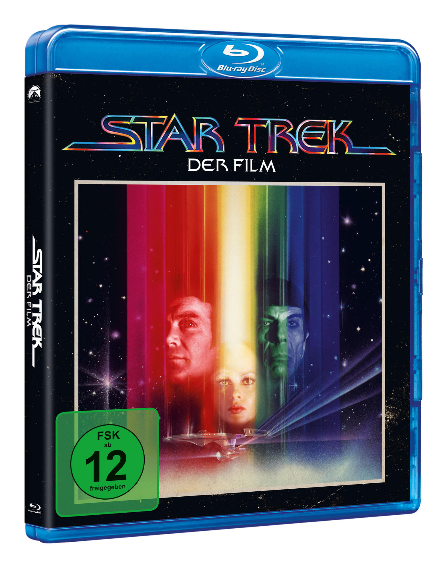 Eine blaue Blu-ray-Disc-Hülle. Das Artwork zeigt ein Filmplakat mit Gesichtern und einem Regenbogeneffekt.