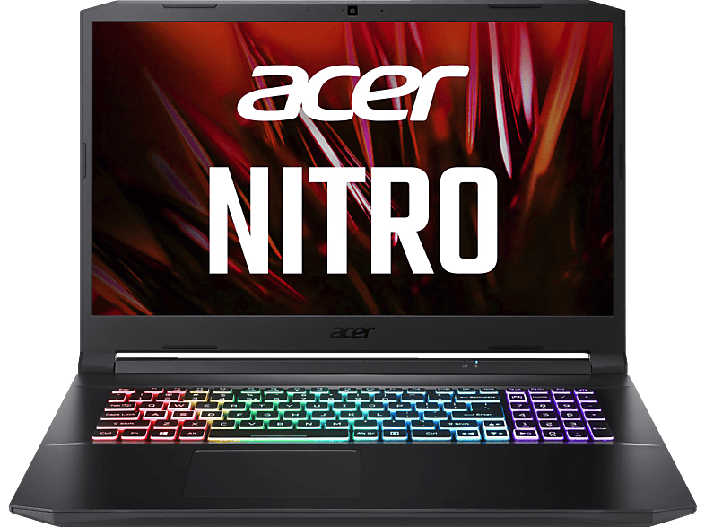 ACER Nitro 5 (AN517-54-705L) mit 144 Hz Display und RGB Tastaturbeleuchtung, Gaming Notebook, mit 17,3 Zoll Display, Intel® Core™ i7 Prozessor, 16 GB RAM, 512 GB SSD, NVIDIA, GeForce RTX™ 3070, Schwarz Windows 10 Home (64 Bit)