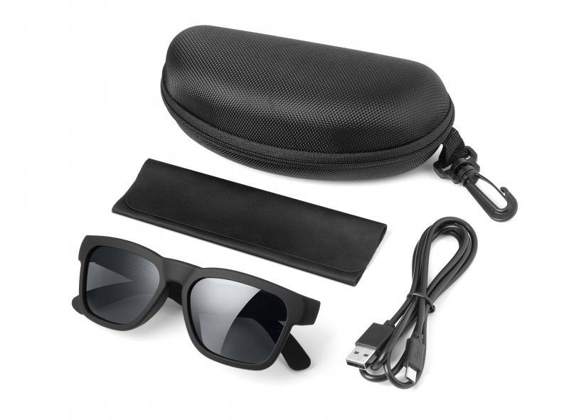 TECHNAXX BT-X58 Sound Glasses Elegance, Over-ear Audio-Sonnenbrille Bluetooth Schwarz