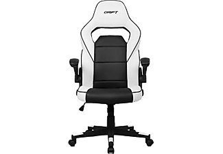 Silla gaming - Drift DR75, Inclinable 15º, Reposabrazos regulable, Blanco y negro