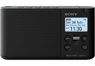 Radioportátil - Sony XDR-S41DB, FM/DAB, Pantalla LCD, Despertador, Negro