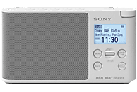 Radioportátil - Sony XDR-S41DW, FM/DAB, Pantalla LCD, Despertador, Blanco