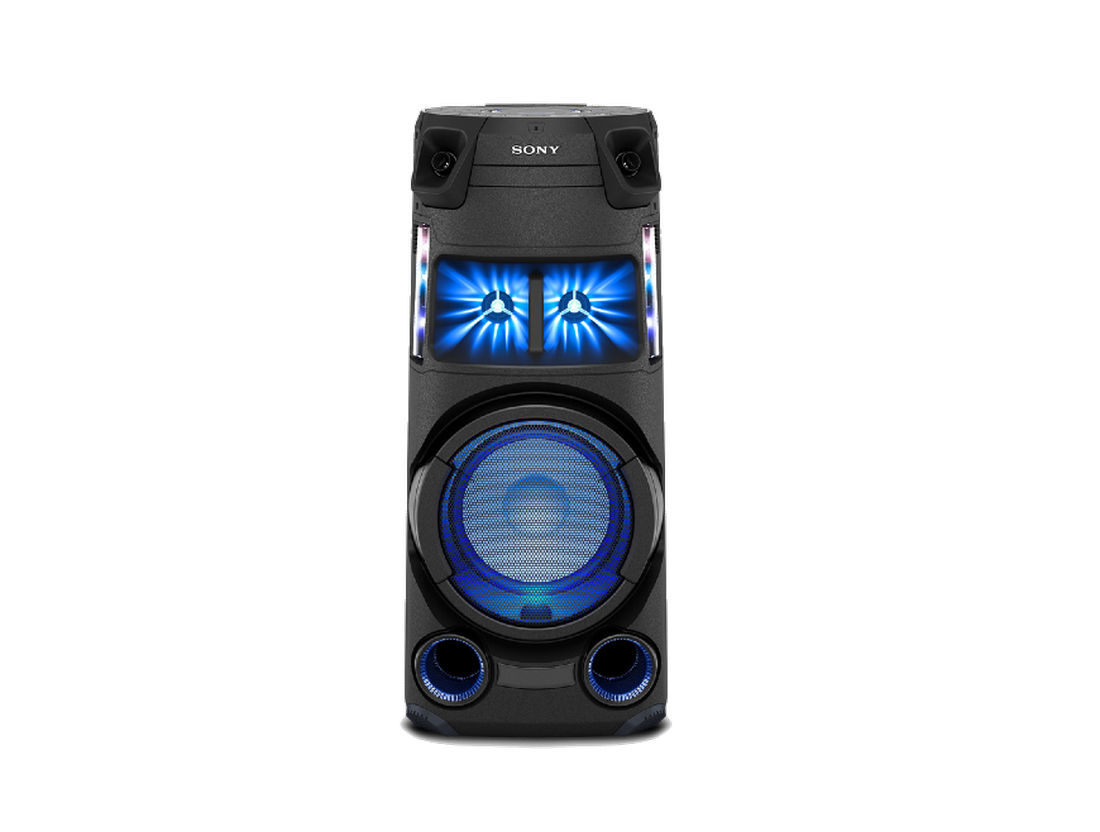 Altavoz - Sony MHC-V43D.CEL, 4.1 Canales, Iluminación ambiental, Karaoke, Bluetooth, Mega Bass, Radio, Negro