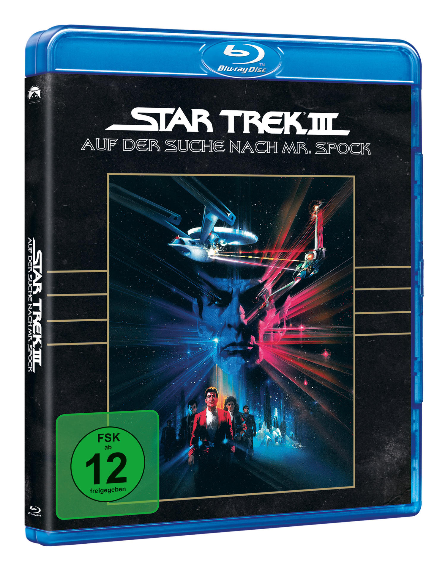 Eine Star Trek III Blu-ray Disc Box mit Filmbild.