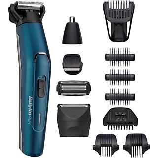 Afeitadora multifunción - Babyliss MT890E, Multiusos, 12 en 1, Autonomía 120 min, 5 Accesorios, Función en mojado, Azul