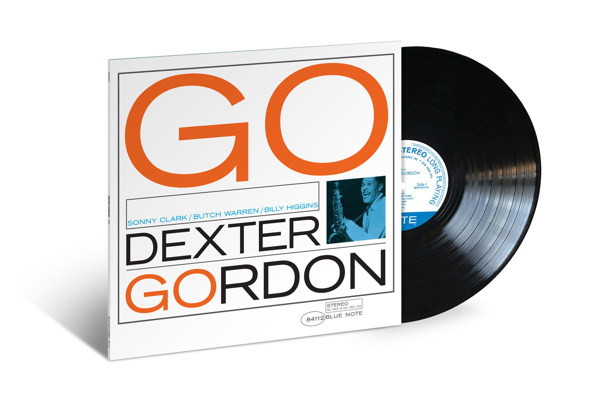 Albumcover der Schallplatte „GO“ von Dexter Gordon, mit Blue Note Label.