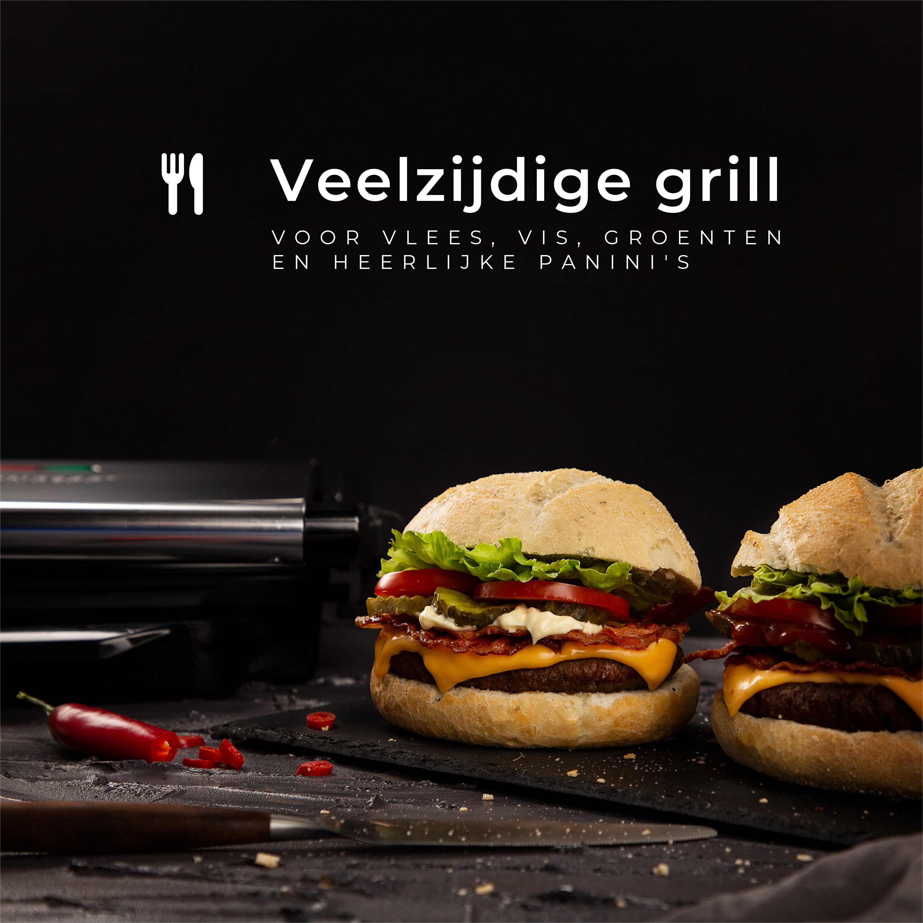 Princess Grill panini 2000w - 112415-01-001 - Electroménager