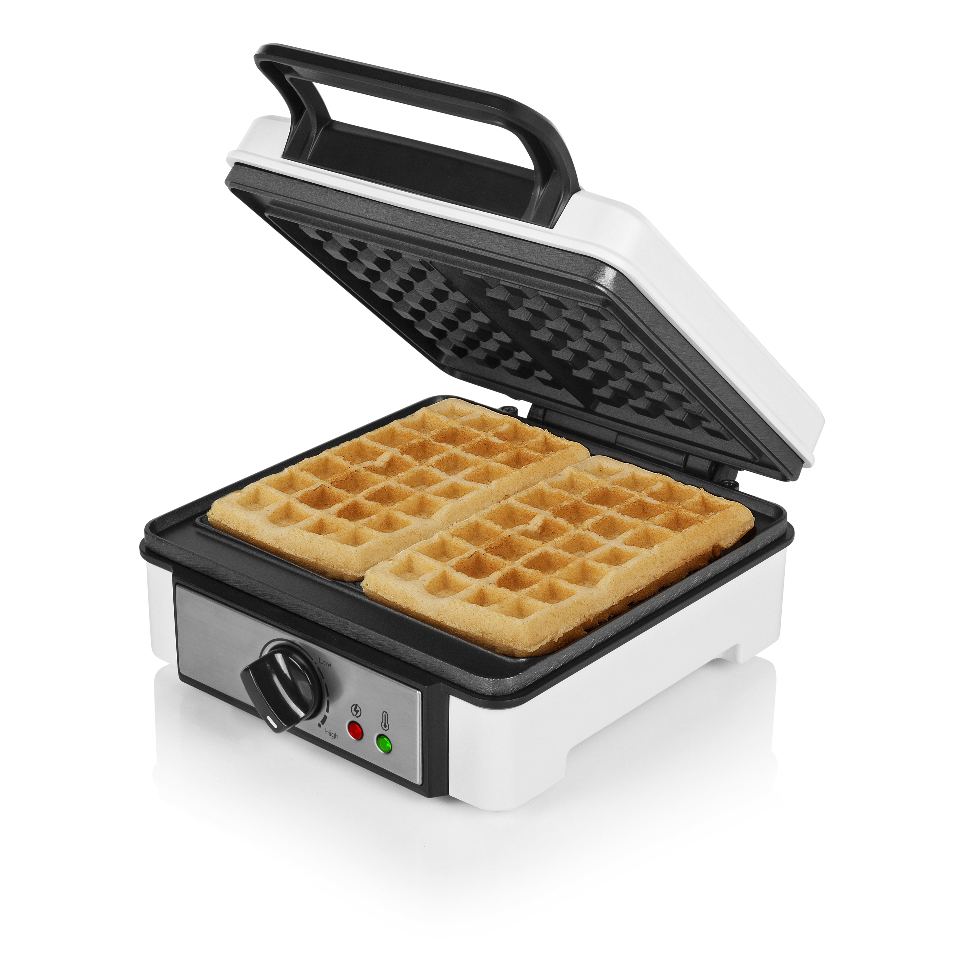 Bestron AWM700S wafelijzer voor klassieke hartwafels, wafelmaker met antiaanbaklaag, inclusief receptsuggesties, 700 Watt, zwart