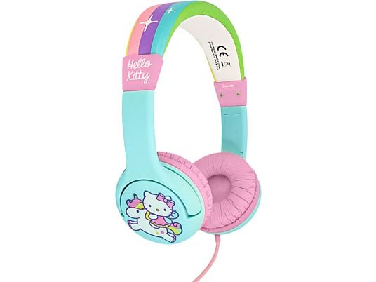 OTL TECHNOLOGIES Rainbow Kitty Kids - cuffia (On-ear, Multicolore)