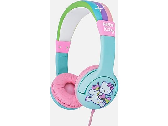 OTL TECHNOLOGIES Rainbow Kitty Kids - cuffia (On-ear, Multicolore)